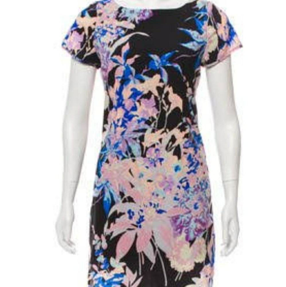 Yumi Kim Black Floral Mini Dress